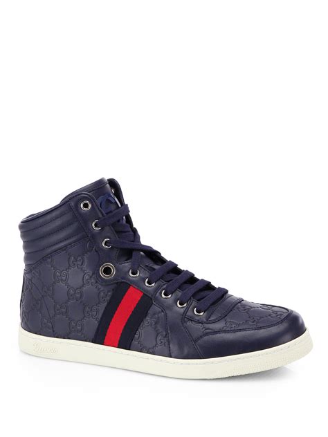 gucci blue men|Gucci guccissima men's shoes.